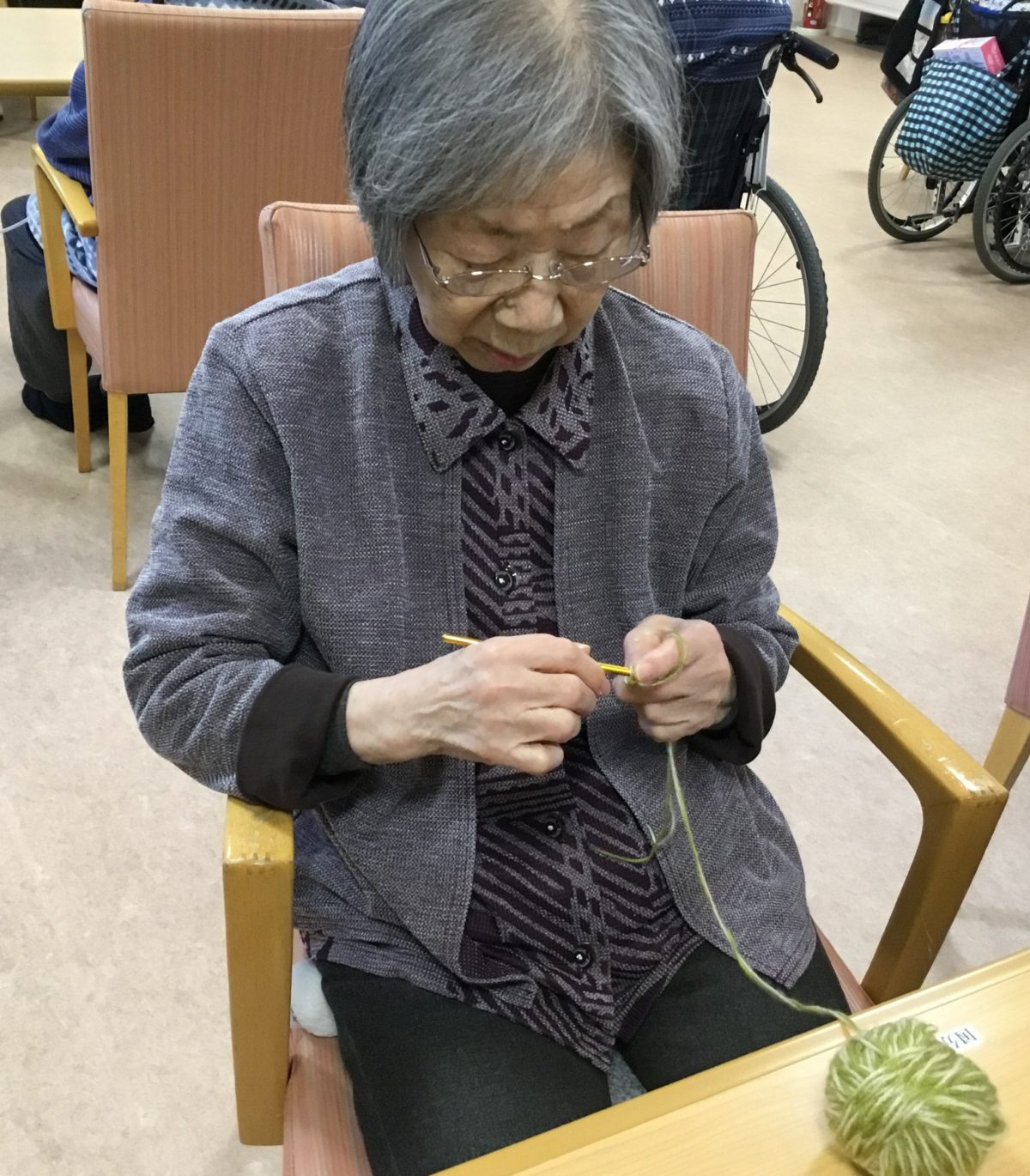 【寝屋川】K様の編み物講座🎶