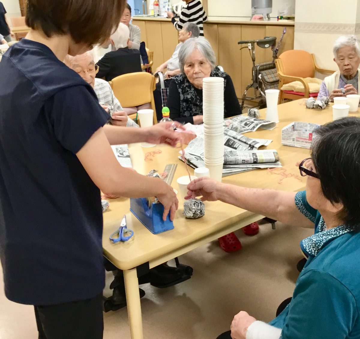 けん玉作り！ヽ(ﾟ∀ﾟヽ)